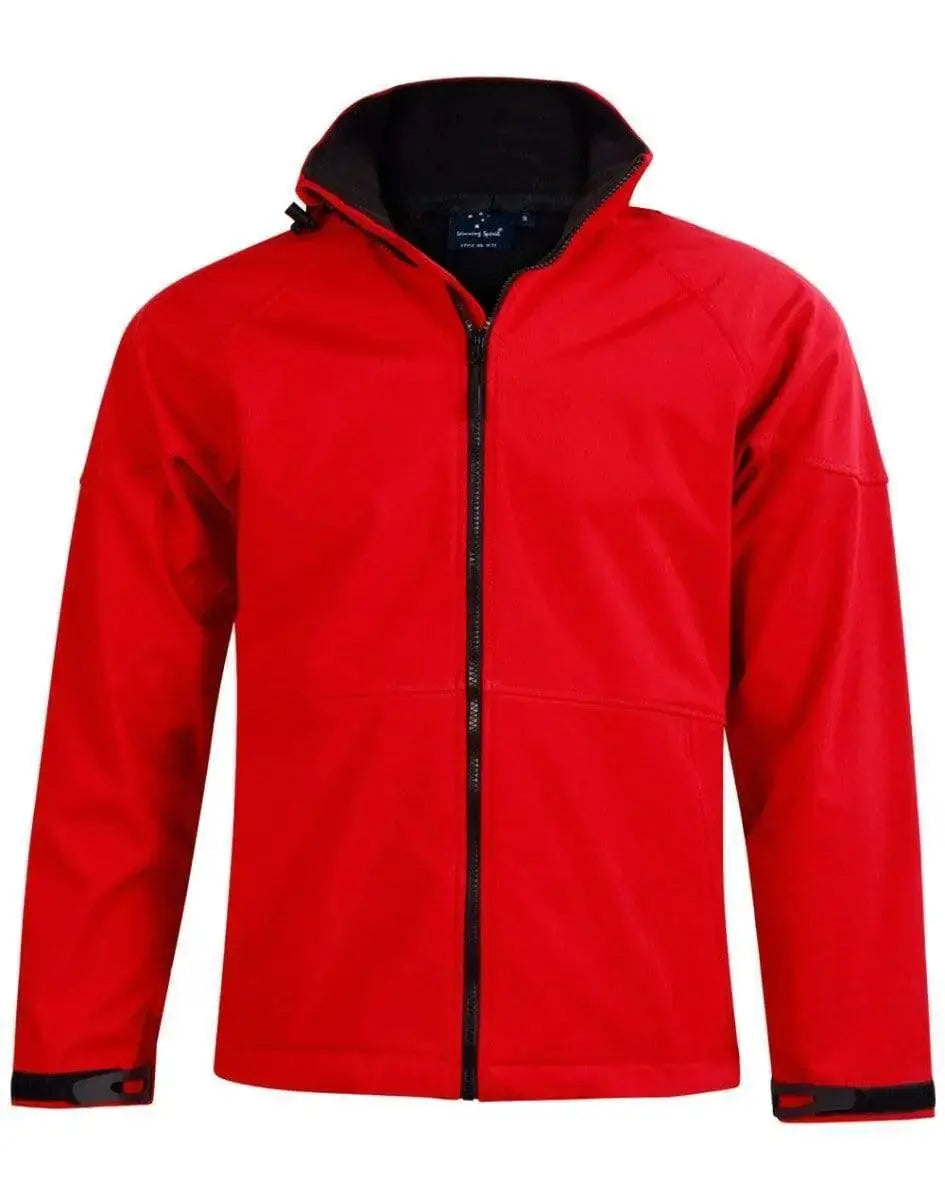 Winning Spirit Aspen Softshell Hood Jacket Men's Jk33 Metro Workwear.
